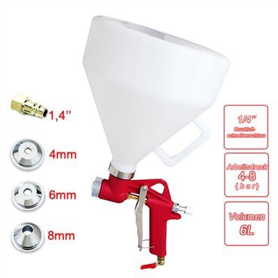 Pistol de pulverizare pentru textura aerului